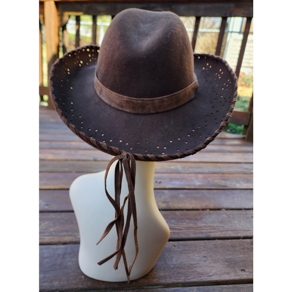 Vintage Accessories Vintage 8s David Cohen Wool Felt Brown